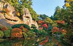 红叶季节的美丽庭园“那谷寺”