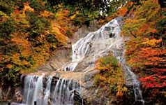 Ubagataki Waterfall along Hakusan Super Rindo Road